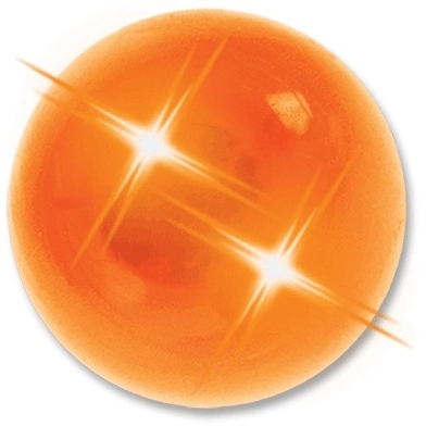 Orange BuzBalls Promotional Flashing Super Ball w/ LED