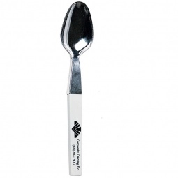 White Spoon Shaped Ballpoint Custom Pen