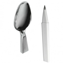Spoon Shaped Ballpoint Custom Pen Cap Off
