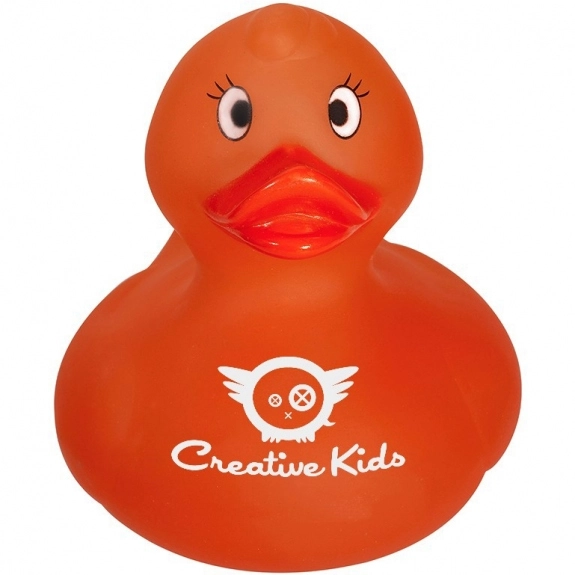 Orange Mood Color Changing Custom Rubber Duck