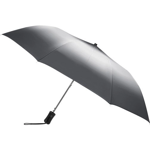 Gray - Ombre Auto Open Custom Folding Umbrella - 44"