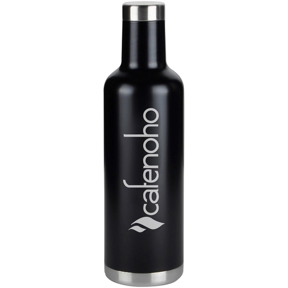 Black Stainless Vacuum Custom Bottle – 25 oz.