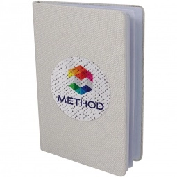 Silver/White - Full Color Sequin Custom Notebook