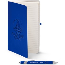 True Royal - Core365 Soft Cover Custom Journal & Pen Set