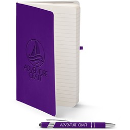 Campus Purple - Core365 Soft Cover Custom Journal & Pen Set
