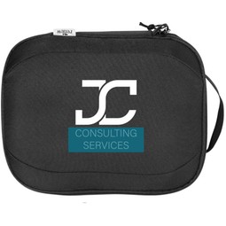 rPET Custom Printed Tech Travel Pouch - 8"w x 10"h x 3"d