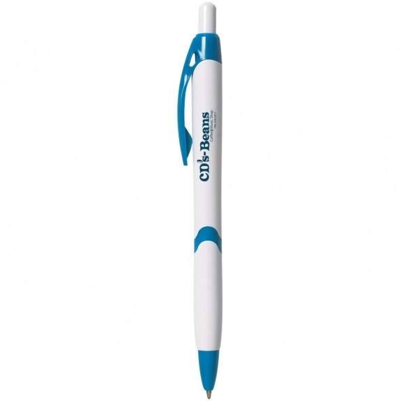White/Blue - Frisco Click Promotional Pen