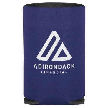 Navy Collapsible Logo Can Cooler by Koozie