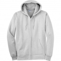 Ash Port & Company Ultimate Full Zip Custom Hooded Sweatshirt - Heathers