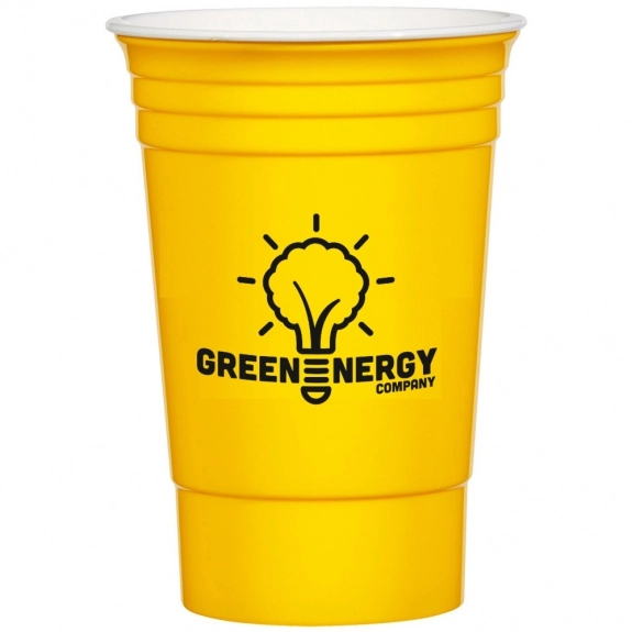 Yellow Solo Cup Style Custom Double Wall Tumbler