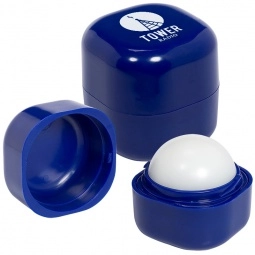 Golf Ball Shaped Custom Lip Balm - SPF 15 | Promotional Lip Balm