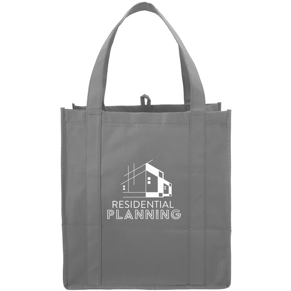 Gray - Little Juno Full Color Promotional Grocery Tote