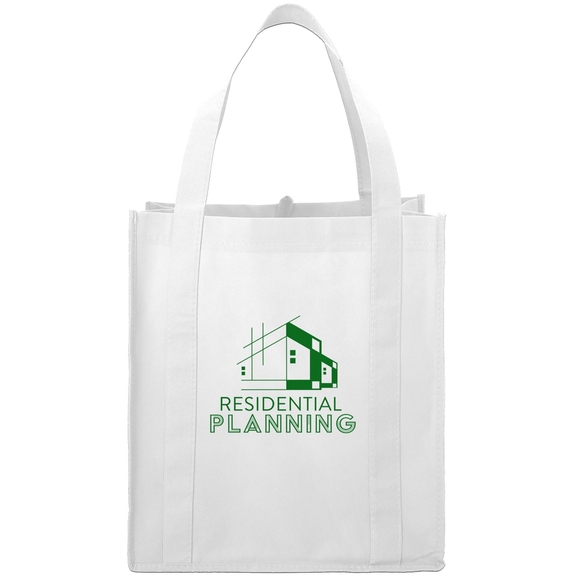 White - Little Juno Full Color Promotional Grocery Tote