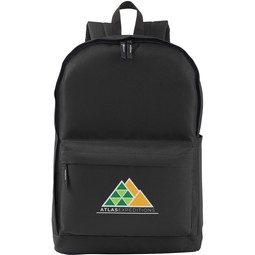 Black - Core365 Essentials rPET Custom Backpack - 12.6"w x 17.3"h x 5.9"d