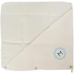 Cream - Sleep Tight Embroidered Custom Weighted Blanket - 50" x 70"