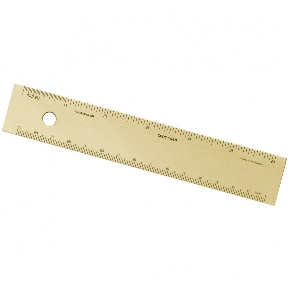 Logo Ruler from ePromos - Anodized Aluminum Logo Printed Ruler