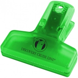 Translucent Lime Mini Keep-It Clip Custom Logo Bag Clip