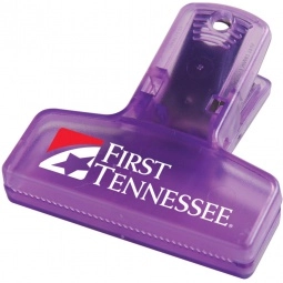 Translucent Purple Mini Keep-It Clip Custom Logo Bag Clip