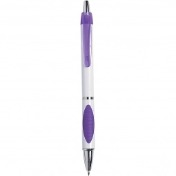 White/Purple Sassy Promotional Pen