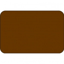 Brown Full Color Chicago Satin Plastic Name Badges - 3" x 2"