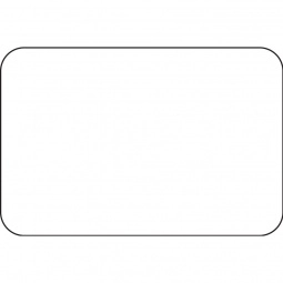 White Full Color Chicago Satin Plastic Name Badges - 3" x 2"