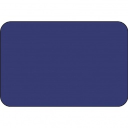 Navy Full Color Chicago Satin Plastic Name Badges - 3" x 2"