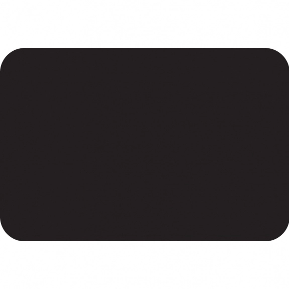 Black Full Color Chicago Satin Plastic Name Badges - 3" x 2"