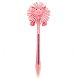Pink Light Up Crazy Pig Shaped Ballpoint Custom Pen