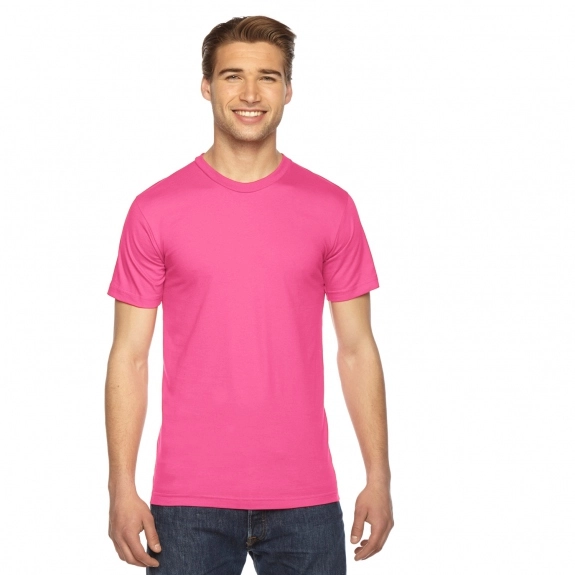 Fuchsia Fine Jersey Customized T-Shirts by American Apparel - Colors