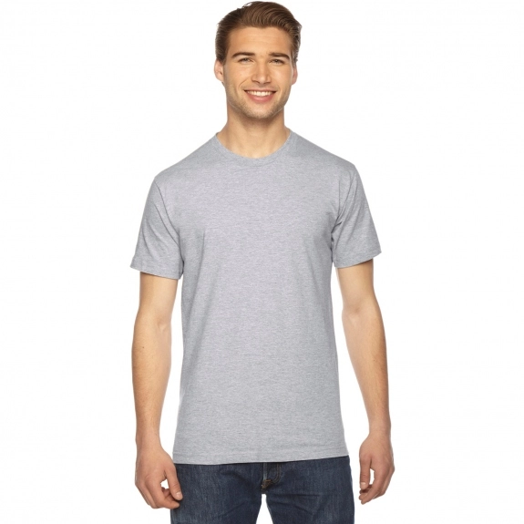Heather Grey Fine Jersey Customized T-Shirts by American Apparel - Colors