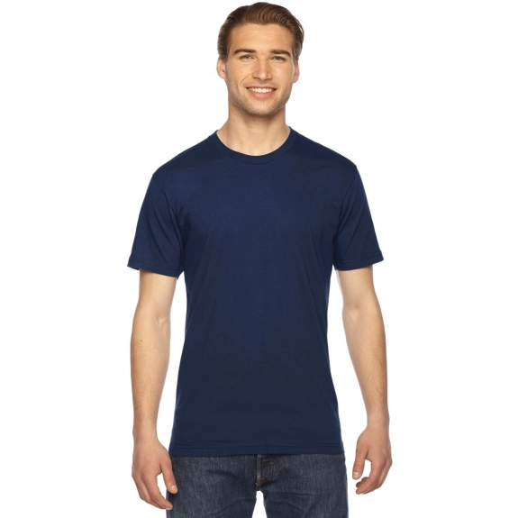 Navy Fine Jersey Customized T-Shirts by American Apparel - Colors
