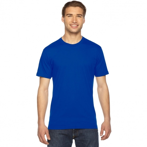 Royal Blue Fine Jersey Customized T-Shirts by American Apparel - Colors