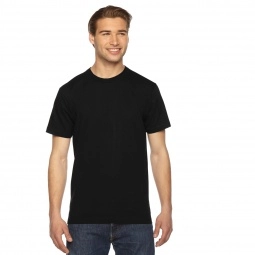 Black Fine Jersey Customized T-Shirts by American Apparel - Colors