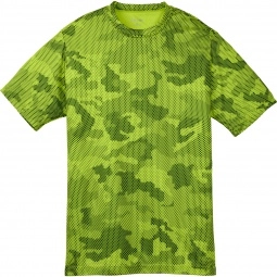 Lime Shock Sport-Tek Camo Custom T-Shirts - Youth