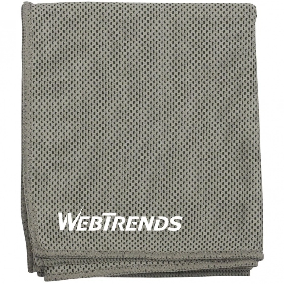 Gray - Microfiber Cooling Custom Dry Cloth