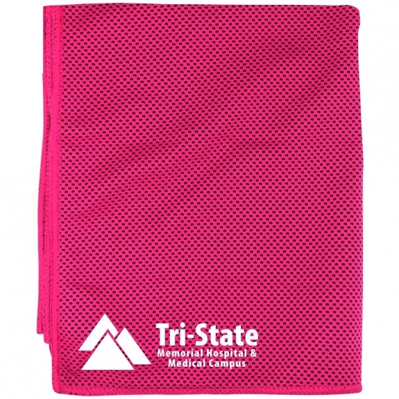 Pink - Microfiber Cooling Custom Dry Cloth