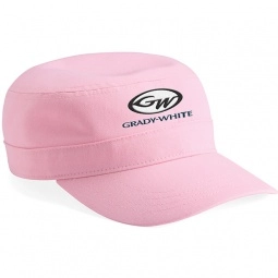 Light Pink Cotton Military Style Custom Cap