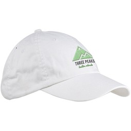 White - Big Accessories 6-Panel Twill Low Profile Promotional Cap