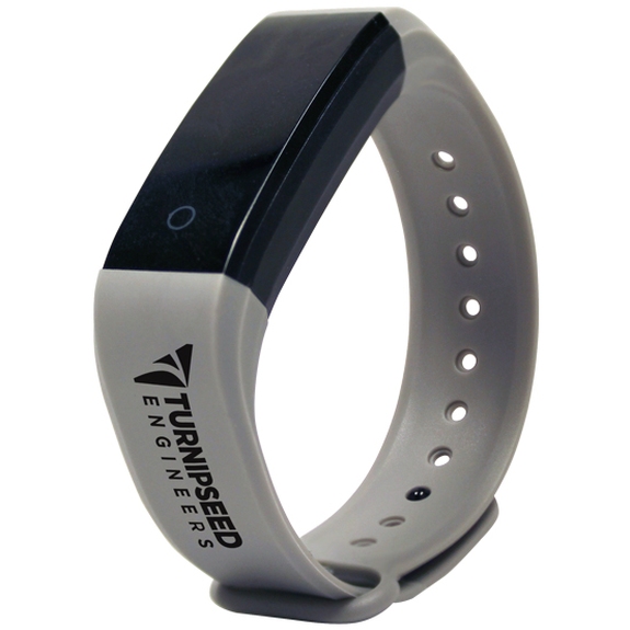 Gray - Promotional Activity Tracker Wristband 2.0