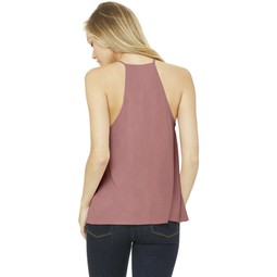 Back Bella + Canvas Flowy High Neck Custom Tank - Women's 