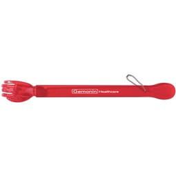 Translucent red Branded Back Scratcher w/ Shoehorn