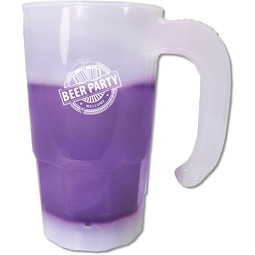 Frosted to purp Mood&#8482; 20 oz. Color-Changing Stackable Beer Stein – Pr