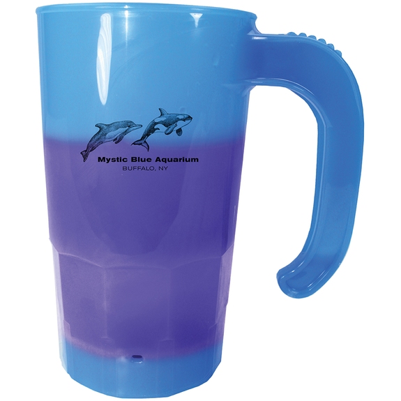 Blue to purple Mood&#8482; 20 oz. Color-Changing Stackable Beer Stein – Pro