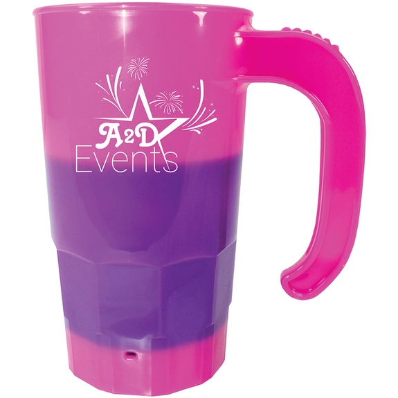 pink to purple Mood&#8482; 20 oz. Color-Changing Stackable Beer Stein – Pr
