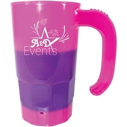 pink to purple Mood&#8482; 20 oz. Color-Changing Stackable Beer Stein – Pr