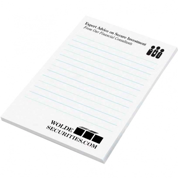 White Custom Post-it Notes - 50 Sheets - 4" x 6"