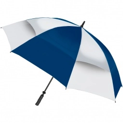 Royal/White Two-Tone Deluxe Vented Golf Custom Umbrella
