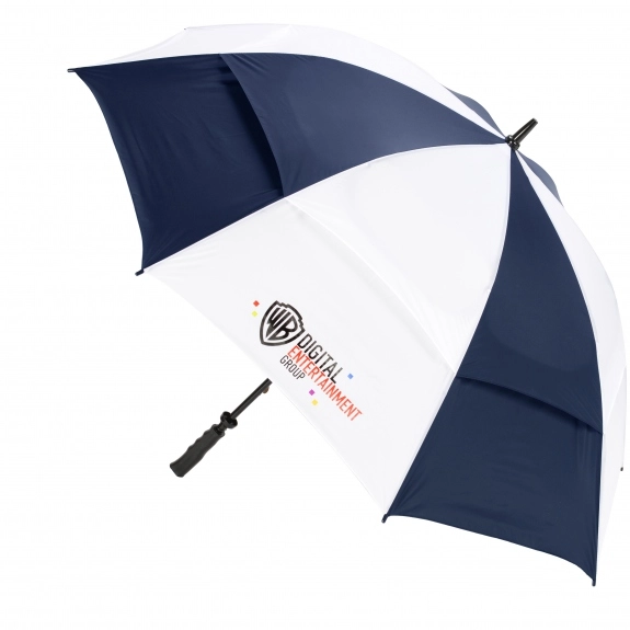 Navy/White - Two-Tone Deluxe Vented Golf Custom Umbrella