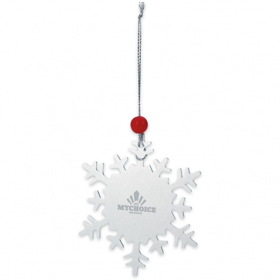 Silver Snowflake Promotional Ornament 