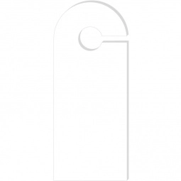 White EVA Logo Foam Door Hanger